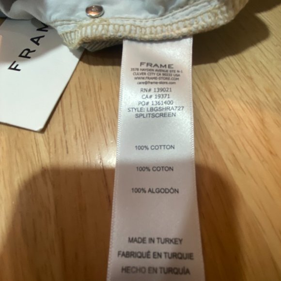 FRAME Le Brigette High Waist Raw Edge Denim Shorts - Picture 9 of 11